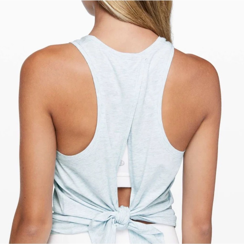 Lululemon All Tied Up Tank‎ in Light Blue